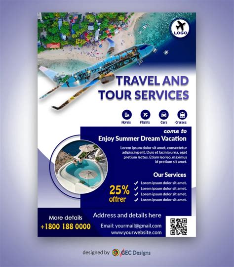 Travel and Tour agency flyer Template | GEC Designs