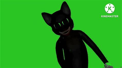 cartoon cat horror skunx green screen 1 - YouTube