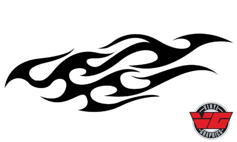 Vehicle Graphics - Flame Decals - VG960 Tribal Flame Decal