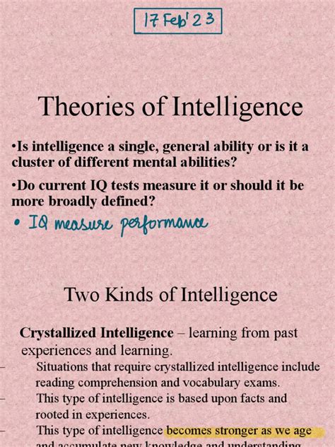 Theories of Intelligence | PDF | Intelligence | Mental Processes