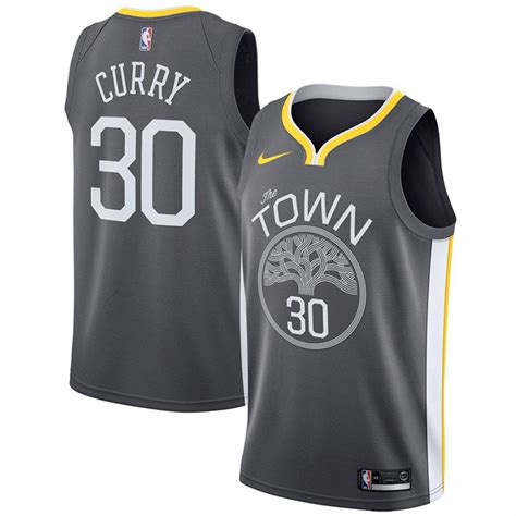 Nike Stephen Curry Golden State Warriors Black Swingman Jersey ...