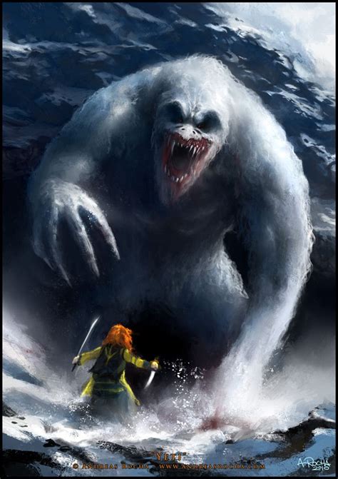 Fantasy in Sol3 #monster #snow #yeti | Criaturas fantásticas, Arte ...