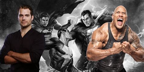 Henry Cavill's Superman vs. The Rock's Black Adam: Who Would Win In A ...