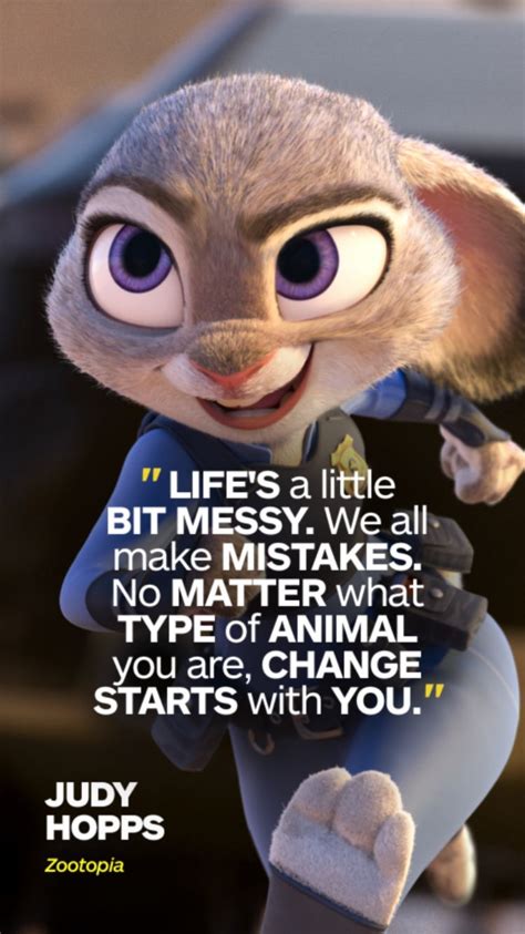 Judy Hopps From Zootopia quotes | Cute disney quotes, Inspirational ...