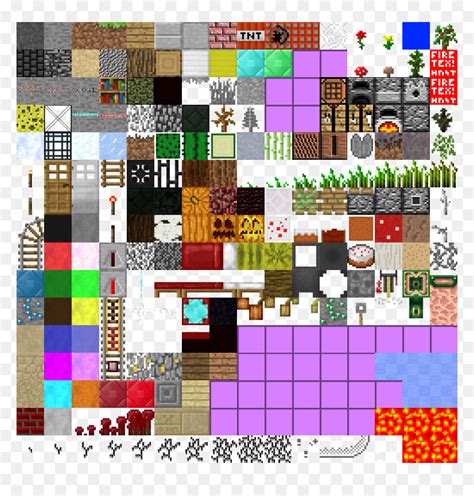 Minecraft Texture Pack Sheet, HD Png Download - vhv