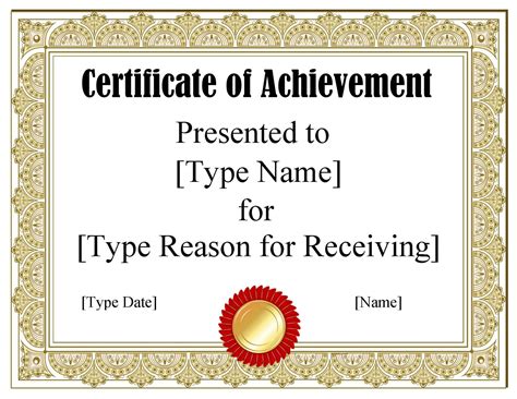 FREE Certificate Template Word | Instant Download