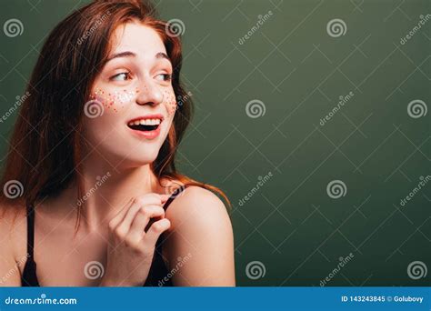 Emotion Expression Hope Anticipation Young Female Stock Image - Image ...