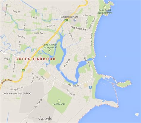 Map of Coffs Harbour