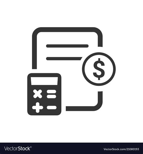 Bookkeeping icon Royalty Free Vector Image - VectorStock