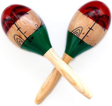 Maracas & Große Rumba Shaker Set Echtholz von 2 – lateinischer Hand ...