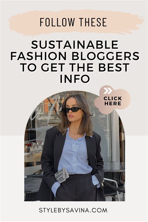 The top 10 sustainable fashion bloggers to follow right now – Artofit