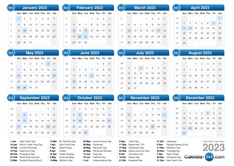 2023 Calendar Events And Holidays - Time and Date Calendar 2023 Canada