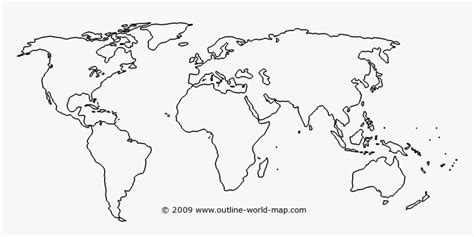 Printable World Map Outline PDF