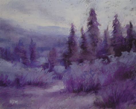 Painting My World: Purple Mountains Majesty ...a monochromatic painting