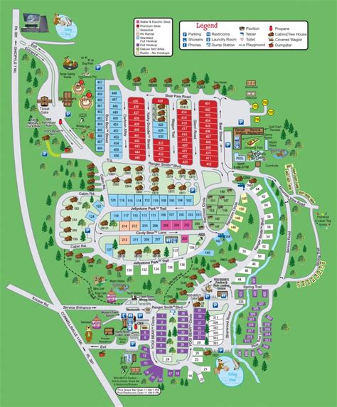 Camp Map – Yogi Bear's Jellystone Park™ in Mill Run