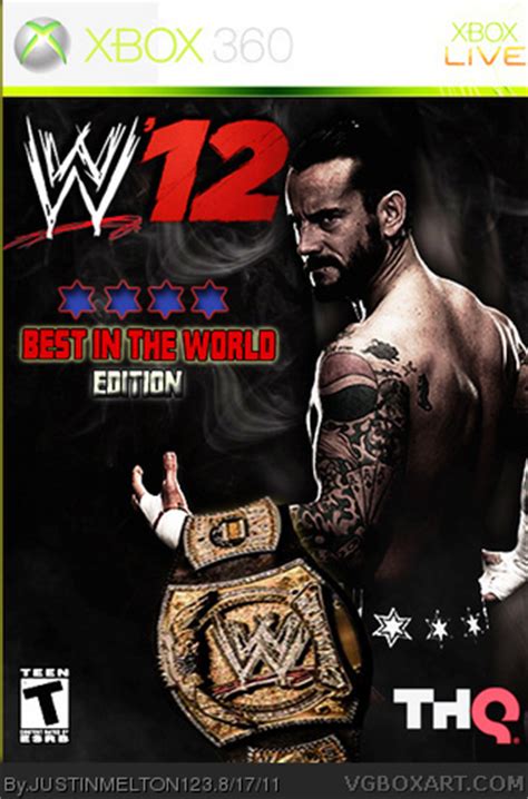 WWE 12 Xbox 360 Box Art Cover by JUSTINMELTON123