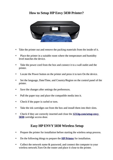 How to Setup HP Envy 5030 Printer? by Jack Leach - Issuu