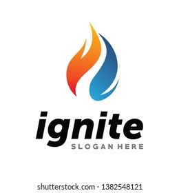 Ignite Flames Fire Logo Inspiration Vector Stock Vector (Royalty Free ...