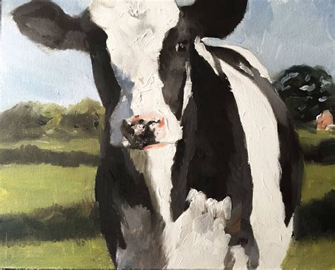 Cow Painting Cow art Cow Print Fine Art from original | Etsy