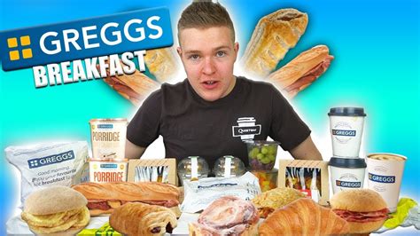 Greggs Entire Breakfast Menu Challenge! | Full Menu Challenge | 5000 ...