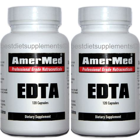 2 X EDTA Pure Oral Chelation Cardio Health Detox Toxins 240 Capsules | eBay