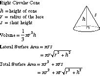 Mathwords: Right Circular Cone