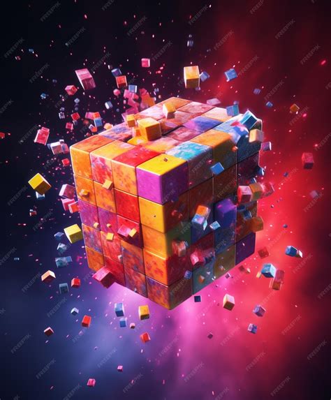 Premium AI Image | Abstract 3d cubes background wallpaper with glass ...