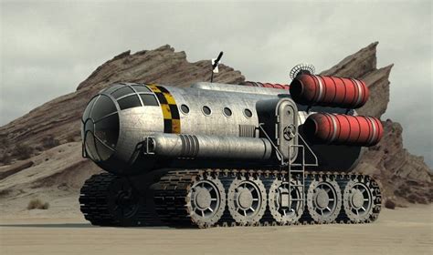 1950s style atompunk rover, Vasquez Rocks | Dieselpunk vehicles ...