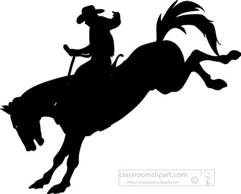 Cowboys Clipart - cowboy-rodeo-silhouette-clipart-700152 - Classroom ...