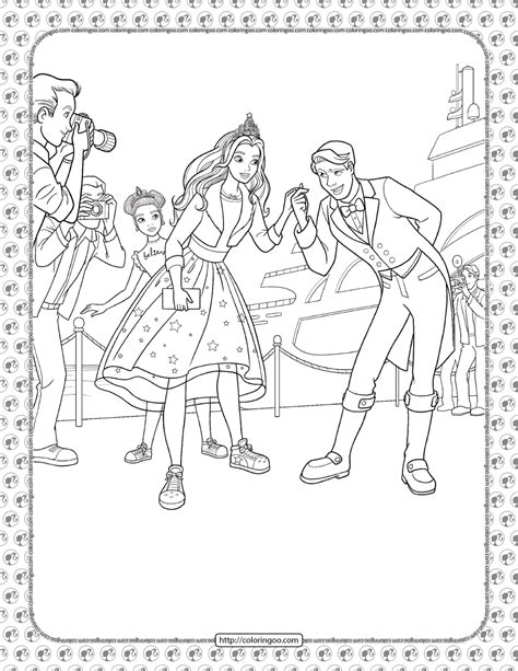 Barbie Princess Adventure Coloring Pages 15