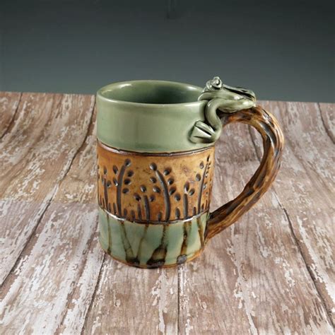 Pottery Mug Handmade Ceramic Tea Mug Coffee by Botanic2Ceramic