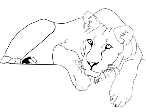 Lion And Lioness Drawing at GetDrawings | Free download