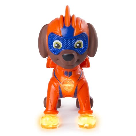 PAW Patrol - Mighty Pups Zuma Figure with Light-up Badge and Paws, for ...