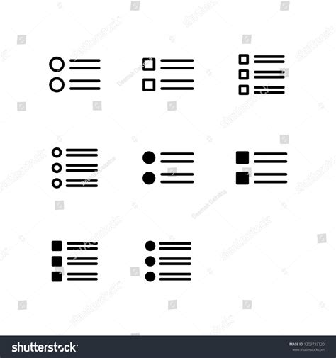 Options Icon Logo Vector Symbol List Stock Vector (Royalty Free ...