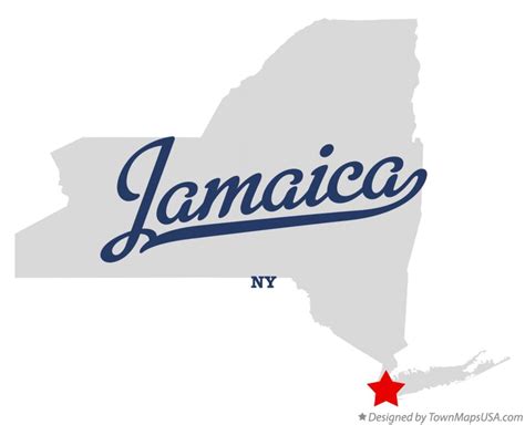 Map of Jamaica, NY, New York