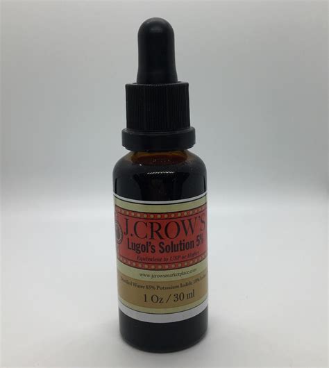 J Crow's Lugol's Iodine 5% 1oz (*limit 1) - Stepping Stones Living, LLC