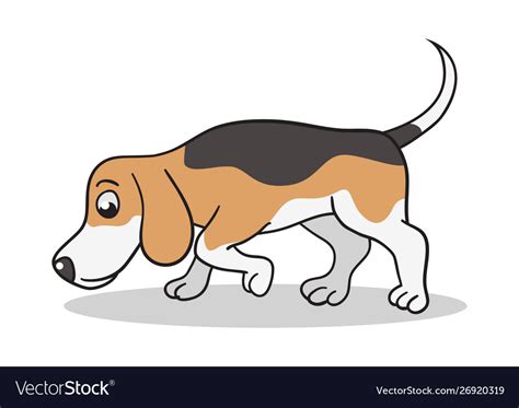 Beagle dog cartoon Royalty Free Vector Image - VectorStock