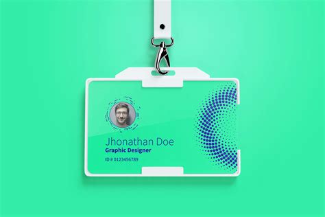 Horizontal Id card mockup 01 – Original Mockups