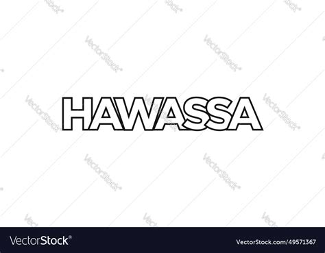 Hawassa in the ethiopia emblem design Royalty Free Vector