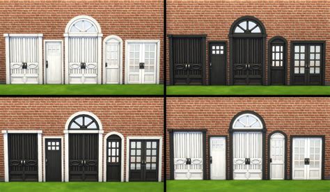 4 New options for the 'Mega' door series - white, black and two black ...