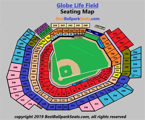 Rangers Stadium Seating Map | Cabinets Matttroy