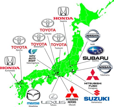 Grand Tour of Japanese Automotive Map | AllAboutLean.com