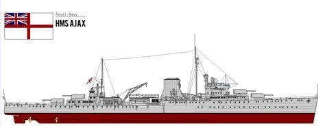 HMS AJAX | RIVER PLATE 1939 | Pinterest | Royal navy, Navy ships and ...