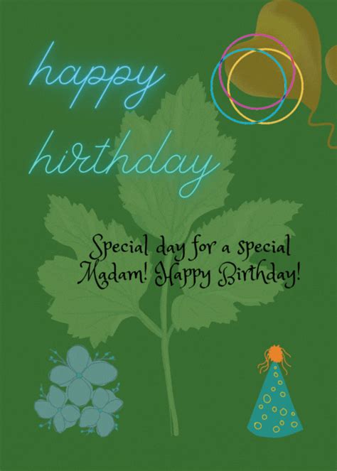 happy birthday madam gif - All Wishes in GIF