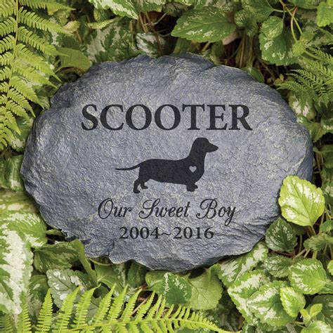 Dog Breeds Personalized Memorial Garden Stone | Dog memorial stone, Pet ...