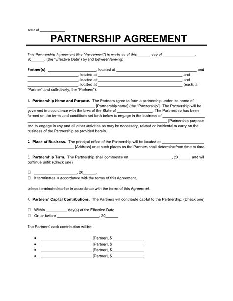 Partnership Agreement 1