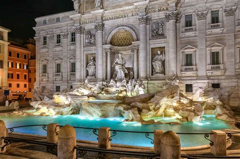 Trevi-Fountain-at-night • Ellison Travel & Tours