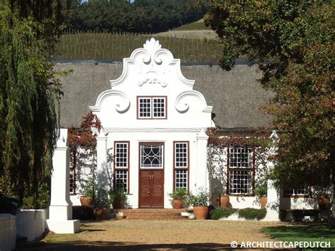 CAPE DUTCH ARCHITECTURE HISTORY | CAPE TOWN PLANS & GARDENS