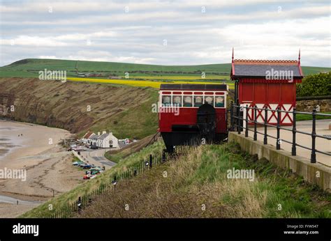 Saltburn Cliff Lift at Saltburn-by-the-Sea Stock Photo - Alamy