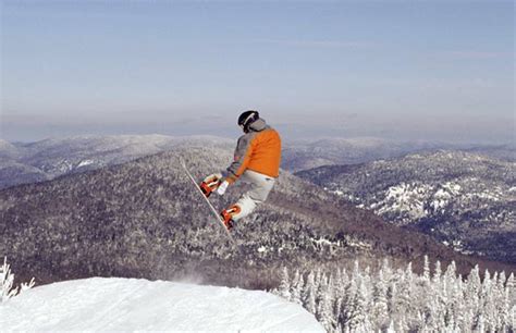 Snowboarding Ski Mont Orford Orford Quebec Canada